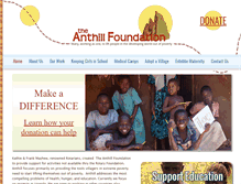 Tablet Screenshot of anthillfoundation.org